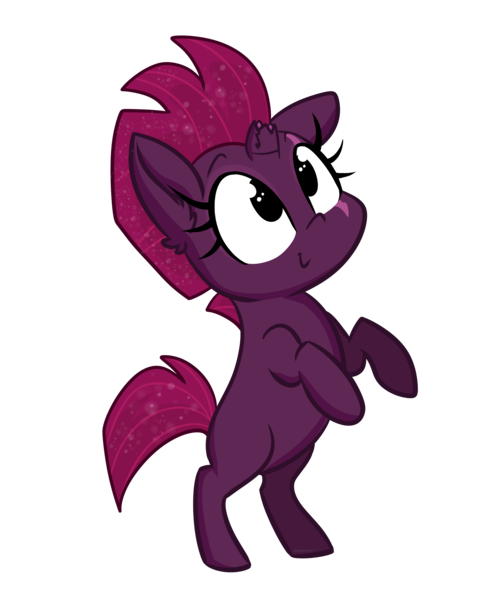 Size: 5000x6000 | Tagged: safe, artist:meowmavi, derpibooru import, fizzlepop berrytwist, tempest shadow, pony, unicorn, my little pony: the movie, absurd resolution, blank flank, broken horn, chibi, eye scar, female, filly, rearing, scar, scar on the wrong side, simple background, smiling, solo, transparent background, younger