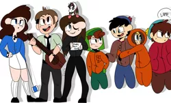 Size: 5441x3295 | Tagged: andy bernard, artist:illyuu, barely pony related, derpibooru import, eric cartman, happy new year, heathers, holiday, kenny mccormick, kyle broflovski, oc, oc:hazel, safe, south park, stan marsh, the office, unofficial characters only, veronica sawyer