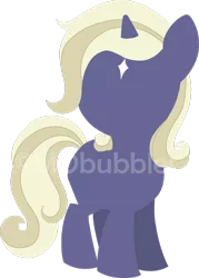 Size: 1024x1431 | Tagged: safe, artist:mobubbles, derpibooru import, oc, oc:stardance, unofficial characters only, unicorn, blonde, female, filly, forehead mark, silhouette, watermark