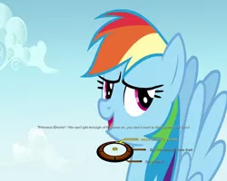 Size: 750x600 | Tagged: choice, derpibooru import, dialogue wheel, fame and misfortune, mass effect, meme, nervous, paragon, rainbow dash, renegade, safe, season 7, solo, text, wheel