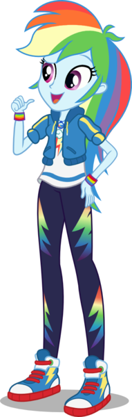 Size: 381x1200 | Tagged: safe, artist:seahawk270, derpibooru import, rainbow dash, a fine line, equestria girls, equestria girls series, clothes, converse, female, geode of super speed, magical geodes, multicolored hair, shoes, simple background, smiling, solo, transparent background, vector