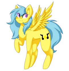 Size: 1398x1440 | Tagged: safe, artist:despotshy, derpibooru import, oc, oc:singery anne, unofficial characters only, pegasus, pony, female, mare, raised hoof, simple background, solo, transparent background