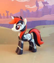 Size: 737x850 | Tagged: safe, artist:krowzivitch, derpibooru import, oc, oc:blackjack, unofficial characters only, pony, unicorn, fallout equestria, fallout equestria: project horizons, craft, female, figurine, irl, level 2 (project horizons), mare, photo, prosthetics, sculpture, solo