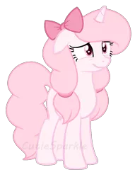 Size: 832x1088 | Tagged: safe, artist:cutiesparkle, derpibooru import, oc, oc:pinkster, unofficial characters only, pony, unicorn, bow, female, hair bow, mare, solo