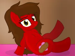 Size: 1600x1200 | Tagged: suggestive, artist:toyminator900, derpibooru import, oc, oc:crisp, unofficial characters only, pegasus, pony, bed, bedroom eyes, looking at you, pinup, rule 63, solo