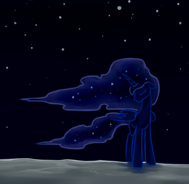 Size: 2221x2163 | Tagged: safe, artist:dragonataxia, derpibooru import, princess luna, alicorn, pony, eyes closed, moon, stars