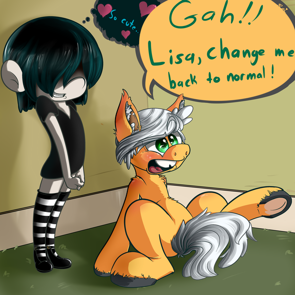 Size: 4000x4000 | Tagged: safe, artist:xrei, derpibooru import, ponified, pony, clothes, ear fluff, goth, lincoln loud, lucy loud, nickelodeon, offscreen character, socks, striped socks, the loud house, underhoof, unshorn fetlocks