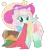 Size: 1024x1024 | Tagged: safe, artist:parfywarfy, derpibooru import, oc, oc:parfait, unofficial characters only, pegasus, pony, bowtie, clothes, female, filly, hat, image, inner tube, png, solo, sun hat
