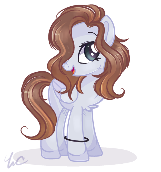 Size: 1600x1709 | Tagged: safe, artist:waterz-colrxz, derpibooru import, oc, oc:penny, unofficial characters only, pegasus, pony, female, hair over one eye, mare, solo