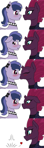 Size: 2414x8000 | Tagged: safe, artist:lucky_night, artist:shadow music, derpibooru import, fizzlepop berrytwist, tempest shadow, oc, oc:shadow music, my little pony: the movie, canon x oc, chibi, cute, female, lesbian, shipping