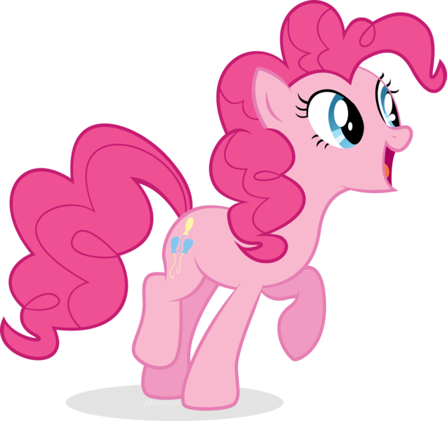 Size: 1324x1247 | Tagged: safe, artist:ponkus, derpibooru import, pinkie pie, pony, happy, simple background, solo, transparent background, vector