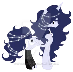 Size: 400x392 | Tagged: safe, artist:magicdarkart, derpibooru import, oc, oc:opalite moon, unofficial characters only, alicorn, pony, base used, female, mare, obtrusive watermark, simple background, solo, transparent background, watermark