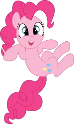 Size: 612x1029 | Tagged: safe, artist:ponkus, derpibooru import, pinkie pie, earth pony, pony, female, mare, simple background, solo, transparent background, vector