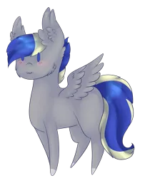 Size: 1335x1591 | Tagged: safe, artist:angelic-shield, derpibooru import, oc, oc:silver star, unofficial characters only, pegasus, pony, chibi, gift art, simple background, small, smol, smolpone, solo, transparent background