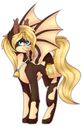 Size: 2068x3146 | Tagged: safe, artist:honeybbear, derpibooru import, oc, oc:arybelle, unofficial characters only, bat pony, pony, bell, cowbell, high res, mae, simple background, solo, transparent background