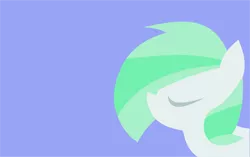 Size: 1632x1022 | Tagged: safe, artist:anonymousnekodos, derpibooru import, oc, oc:peppermint, unofficial characters only, pony, bust, eyes closed, female, lineless, mare, portrait, solo, wallpaper