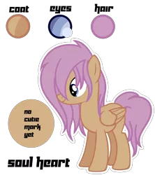 Size: 1548x1743 | Tagged: safe, artist:lilygarent, derpibooru import, oc, oc:soul heart, unofficial characters only, pegasus, pony, female, mare, offspring, parent:chipcutter, parent:scootaloo, parents:scootachip, reference sheet, solo