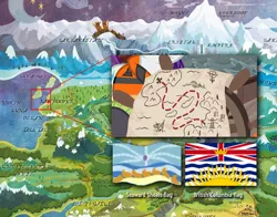 Size: 772x604 | Tagged: british columbia, derpibooru import, flag, map, map of equestria, ppov, safe, seaward shoals