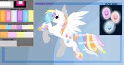 Size: 1900x1000 | Tagged: safe, artist:twidash2024, derpibooru import, oc, oc:harmony strike, unofficial characters only, pegasus, pony, colored hooves, female, mare, reference sheet, solo