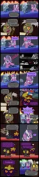 Size: 2000x8953 | Tagged: safe, artist:magerblutooth, derpibooru import, diamond tiara, discord, silver spoon, oc, oc:dazzle, oc:il, oc:power cord, cat, imp, pony, comic:diamond and dazzle, comic, contract, court, courtroom, trial, x was discord all along