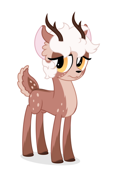 Size: 1975x3009 | Tagged: safe, artist:zutheskunk, derpibooru import, oc, oc:sandy quinn, unofficial characters only, deer, 2018 community collab, derpibooru community collaboration, female, simple background, solo, transparent background, vector