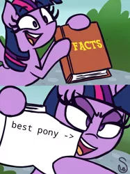 Size: 760x1015 | Tagged: 2 panel comic, alicorn, artist:quarium edits, best pony, comic, derpibooru import, ed edd n eddy, edit, editor:moonatik, exploitable meme, meme, safe, solo, truth, twilight's fact book, twilight sparkle, twilight sparkle (alicorn)