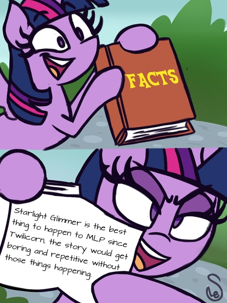 Size: 760x1015 | Tagged: 2 panel comic, alicorn, artist:quarium edits, comic, derpibooru import, ed edd n eddy, edit, editor:moonatik, exploitable meme, meme, mouthpiece, safe, solo, twilight's fact book, twilight sparkle, twilight sparkle (alicorn)