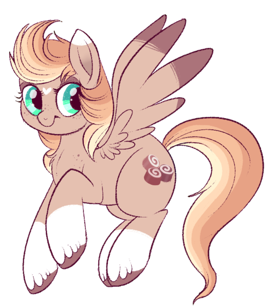 Size: 698x795 | Tagged: safe, artist:lulubell, derpibooru import, oc, oc:almond praline, unofficial characters only, pegasus, pony, female, mare, movie accurate, simple background, solo, transparent background