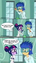 Size: 1600x2796 | Tagged: safe, artist:ro994, derpibooru import, flash sentry, sci-twi, twilight sparkle, a queen of clubs, equestria girls, equestria girls series, comic, female, geode of telekinesis, magical geodes, male