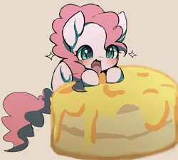 Size: 1024x921 | Tagged: safe, artist:ccc, derpibooru import, pinkie pie, earth pony, pony, adorkable, cute, diapinkes, dork, female, food, licking, mare, pancakes, solo, tongue out