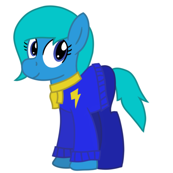 Size: 1200x1200 | Tagged: safe, artist:toyminator900, derpibooru import, oc, oc:nina dasher, unofficial characters only, earth pony, pony, 2018 community collab, derpibooru community collaboration, clothes, pants, scarf, simple background, solo, sweater, transparent background