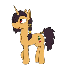 Size: 2136x2432 | Tagged: safe, artist:liserancascade, derpibooru import, oc, oc:archie, unofficial characters only, unicorn, simple background, solo, transparent background