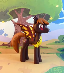 Size: 748x850 | Tagged: safe, artist:krowzivitch, derpibooru import, oc, oc:sable switch, unofficial characters only, bat pony, pony, bat pony oc, craft, figurine, irl, male, photo, sculpture, solo, stallion