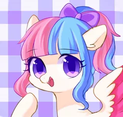 Size: 1150x1100 | Tagged: safe, artist:leafywind, derpibooru import, oc, oc:beibei, unofficial characters only, pegasus, pony, abstract background, bust, female, mare, portrait, solo