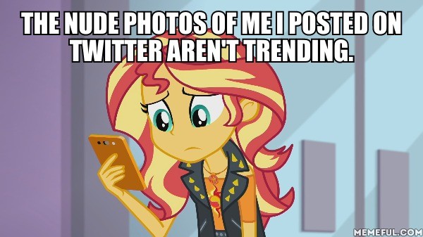 Size: 600x337 | Tagged: suggestive, derpibooru import, sunset shimmer, a fine line, equestria girls, equestria girls series, image macro, implied nudity, meme, mobile phone, phone