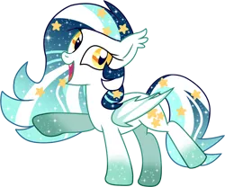 Size: 982x816 | Tagged: safe, artist:owlity, derpibooru import, oc, oc:wistful galaxy, unofficial characters only, bat pony, 2018 community collab, derpibooru community collaboration, female, mare, simple background, smiling, solo, transparent background