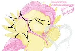 Size: 1600x1092 | Tagged: source needed, safe, artist:dimidiummorsumbra, derpibooru import, fluttershy, pegasus, pony, against glass, bust, crying, drool, eyes closed, female, floppy ears, glass, heart, licking, mare, solo, spread wings, tongue out, underhoof, wings