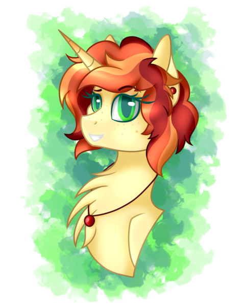 Size: 1200x1500 | Tagged: safe, artist:blocksy-art, derpibooru import, oc, unofficial characters only, pony, unicorn, bust, chest fluff, female, mare, portrait, solo