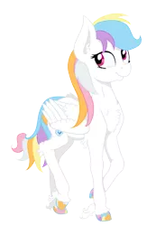 Size: 3171x4576 | Tagged: safe, artist:paskanaakka, derpibooru import, oc, oc:harmony strike, unofficial characters only, pegasus, pony, 2018 community collab, derpibooru community collaboration, chest fluff, colored hooves, ear fluff, female, mare, simple background, smiling, solo, transparent background, unshorn fetlocks