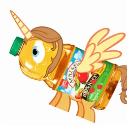 Size: 2400x2400 | Tagged: alicorn, alicorn oc, apple juice, applesauce, derpibooru import, juice, oc, safe, unofficial characters only, wat