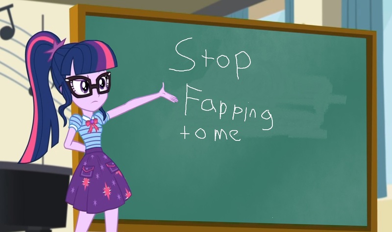 Size: 1460x865 | Tagged: suggestive, derpibooru import, edit, edited screencap, screencap, sci-twi, twilight sparkle, equestria girls, equestria girls series, chalkboard, solo, twilight sparkle's chalkboard, vulgar