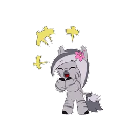 Size: 800x800 | Tagged: artist:sanyo2100, cute, derpibooru import, female, laughing, oc, oc:akinyi, safe, simple background, solo, transparent background, unofficial characters only, zebra, zebra oc