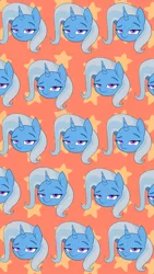 Size: 1440x2560 | Tagged: safe, artist:grim ponka, derpibooru import, trixie, unicorn, female, mare, phone wallpaper, smug, wallpaper