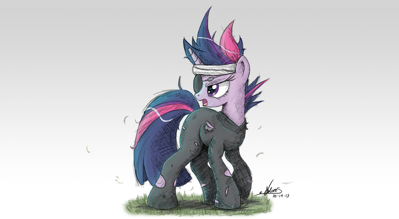 Size: 2000x1097 | Tagged: safe, artist:ncmares, derpibooru import, twilight sparkle, pony, future twilight, sketch, solo