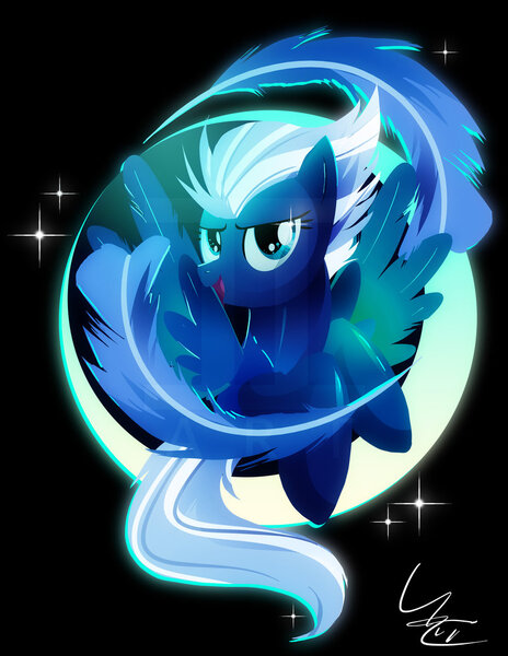 Size: 800x1034 | Tagged: safe, artist:ii-art, derpibooru import, night glider, pegasus, pony, female, mare, smiling, solo