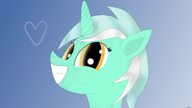 Size: 1920x1080 | Tagged: safe, artist:jetronic, derpibooru import, lyra heartstrings, pony, unicorn, gradient background, happy, heart, looking at you, smiling