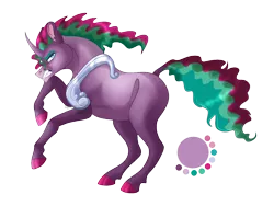Size: 1200x900 | Tagged: safe, artist:bijutsuyoukai, derpibooru import, oc, oc:cyclone haze, unofficial characters only, unicorn, my little pony: the movie, colored hooves, curved horn, female, magical lesbian spawn, mare, offspring, parent:mistmane, parent:tempest shadow, parents:mistshadow, simple background, solo, transparent background