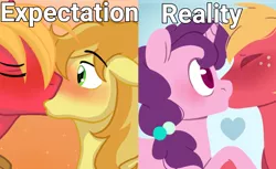 Size: 884x540 | Tagged: safe, derpibooru import, big macintosh, braeburn, sugar belle, applecest, braemac, broken dreams, expectation vs reality, female, gay, incest, male, meme, shipping, shipping denied, straight, sugarmac, why