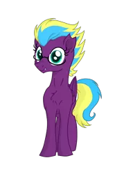 Size: 3445x4823 | Tagged: safe, artist:darkest-lunar-flower, derpibooru import, oc, oc:purple trash, unofficial characters only, pegasus, pony, 2018 community collab, derpibooru community collaboration, cute, cute little fangs, fangs, glasses, simple background, solo, transparent background