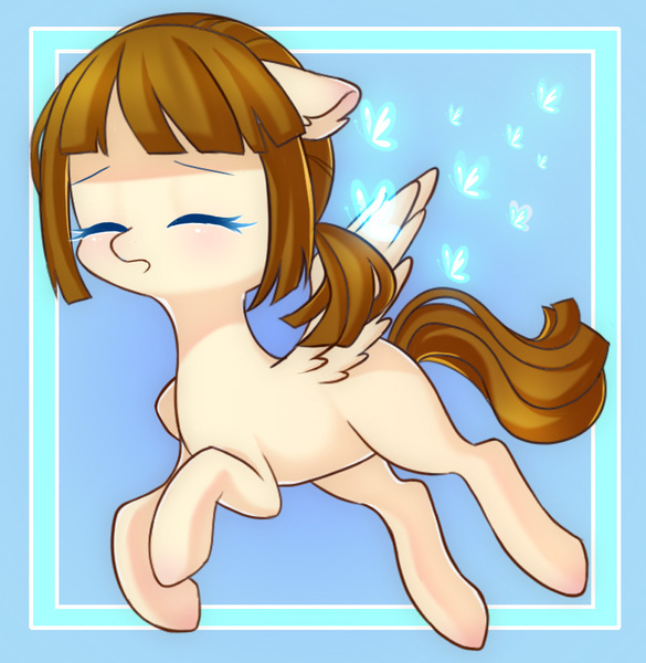 Size: 800x820 | Tagged: safe, artist:leafywind, derpibooru import, oc, unofficial characters only, pegasus, pony, eyes closed, female, mare, solo